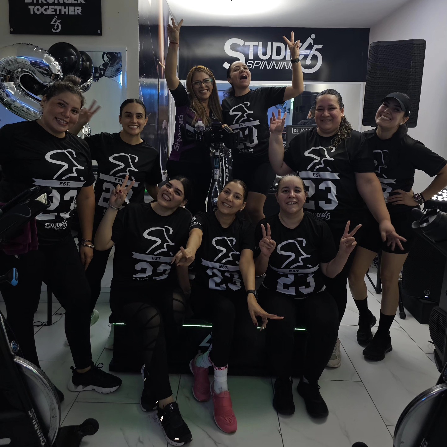Alumnas de Studio45 Spinning